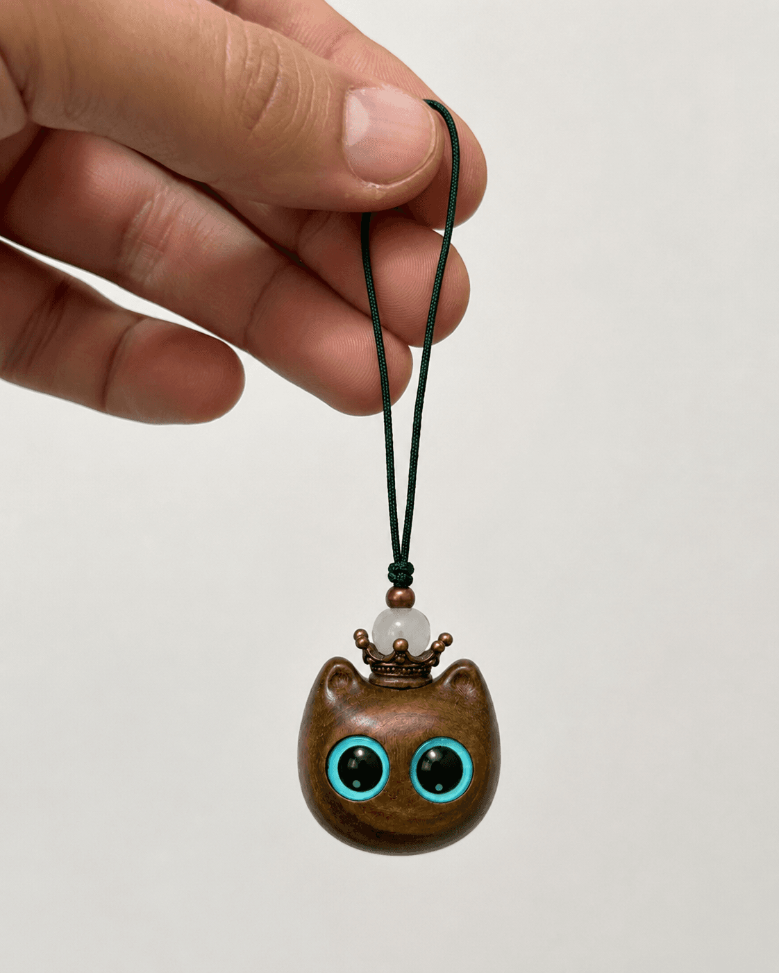 Wooden Owl NFC Charm