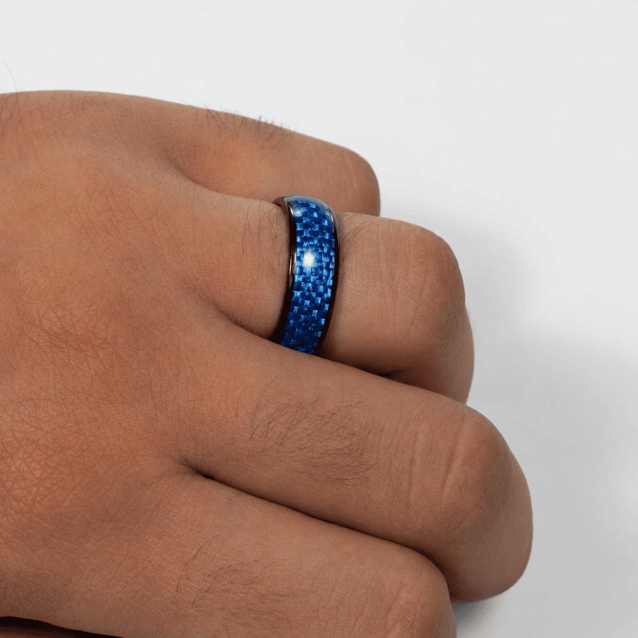 خاتم NFC أزرق منسوج