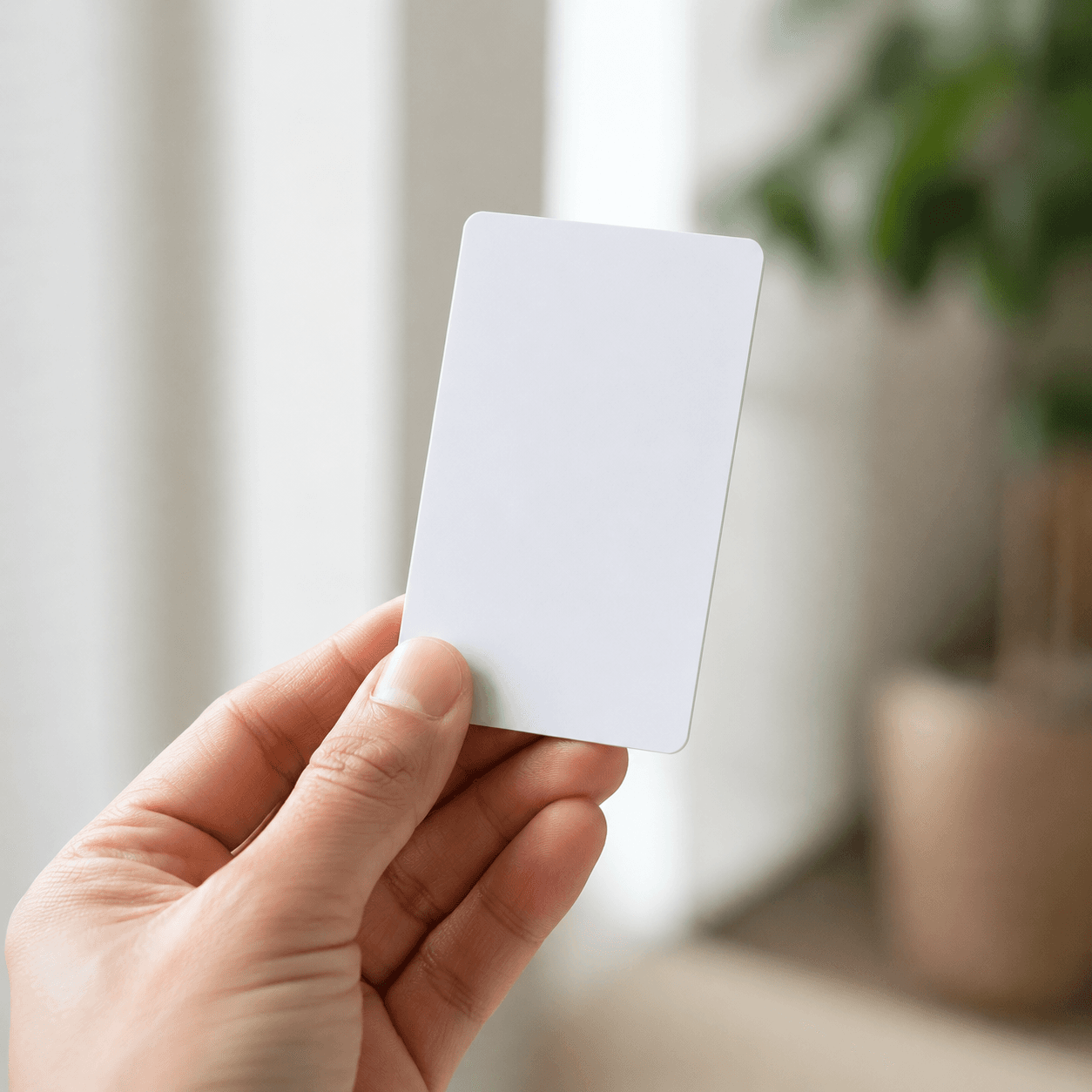 بطاقة NFC بيضاء
