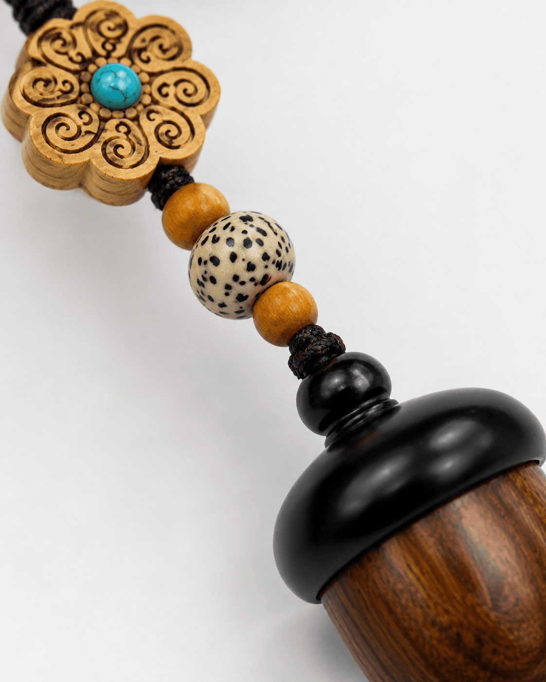 Wooden Acorn NFC Charm