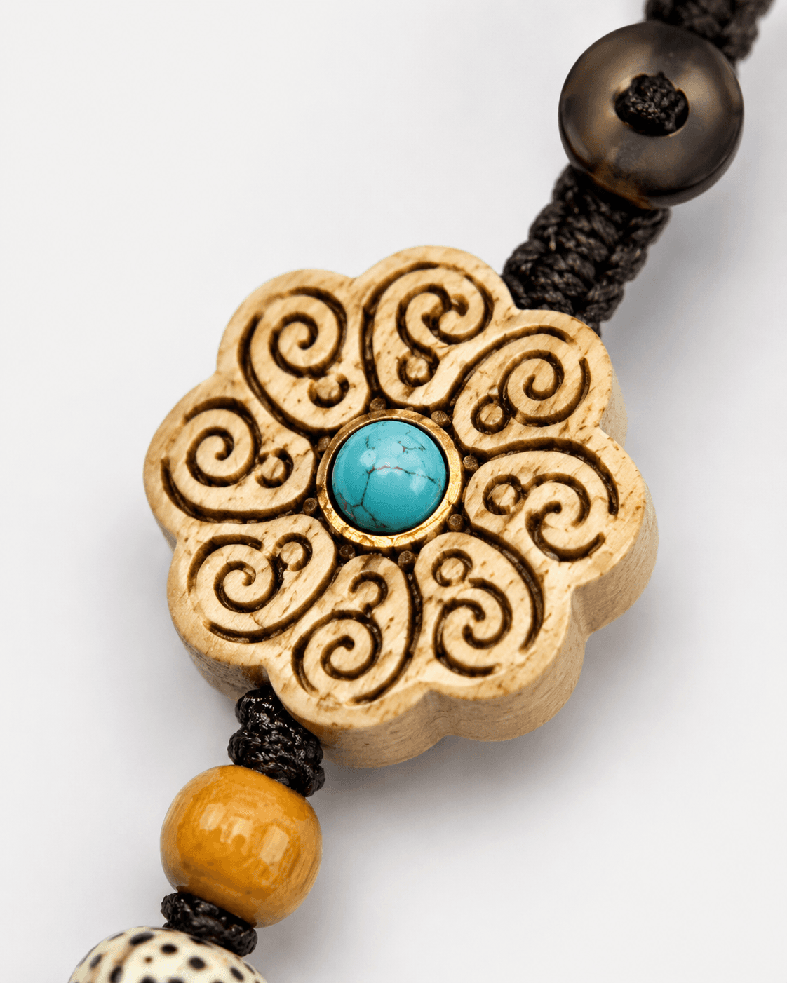 Wooden Acorn NFC Charm