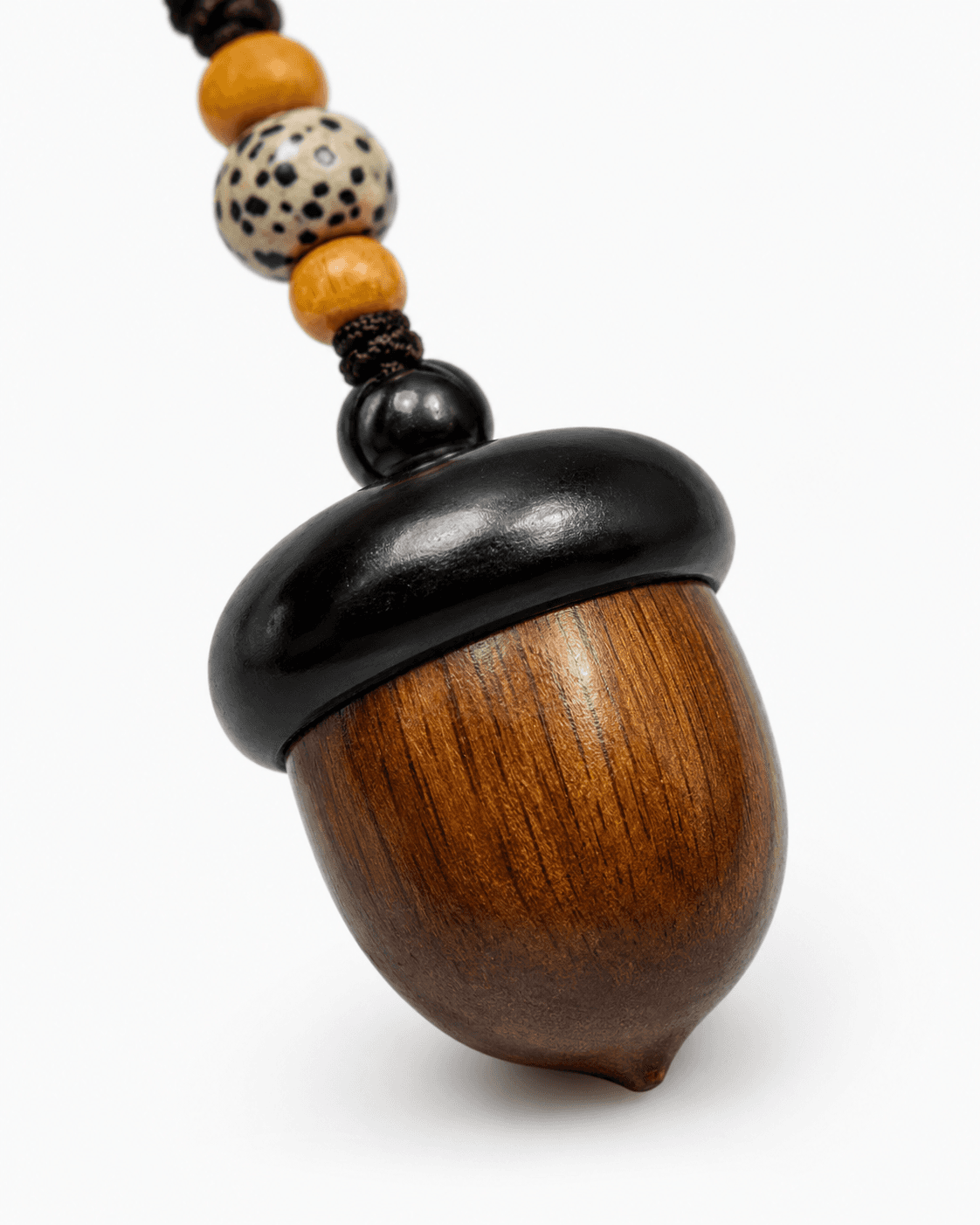 Wooden Acorn NFC Charm