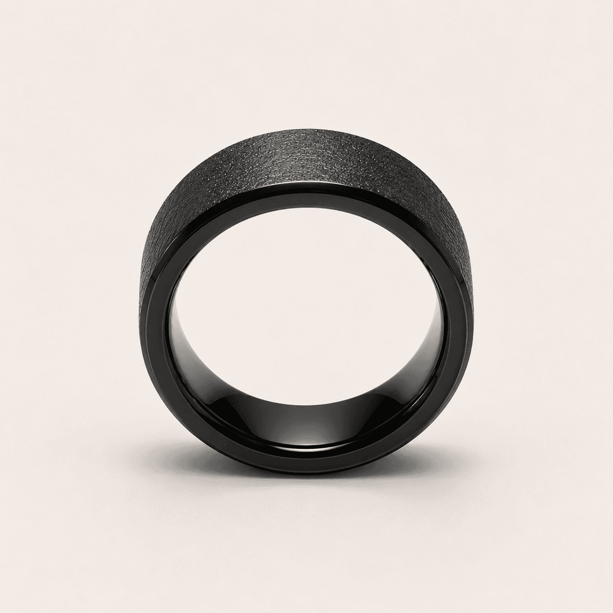 Textured Black NFC Ring