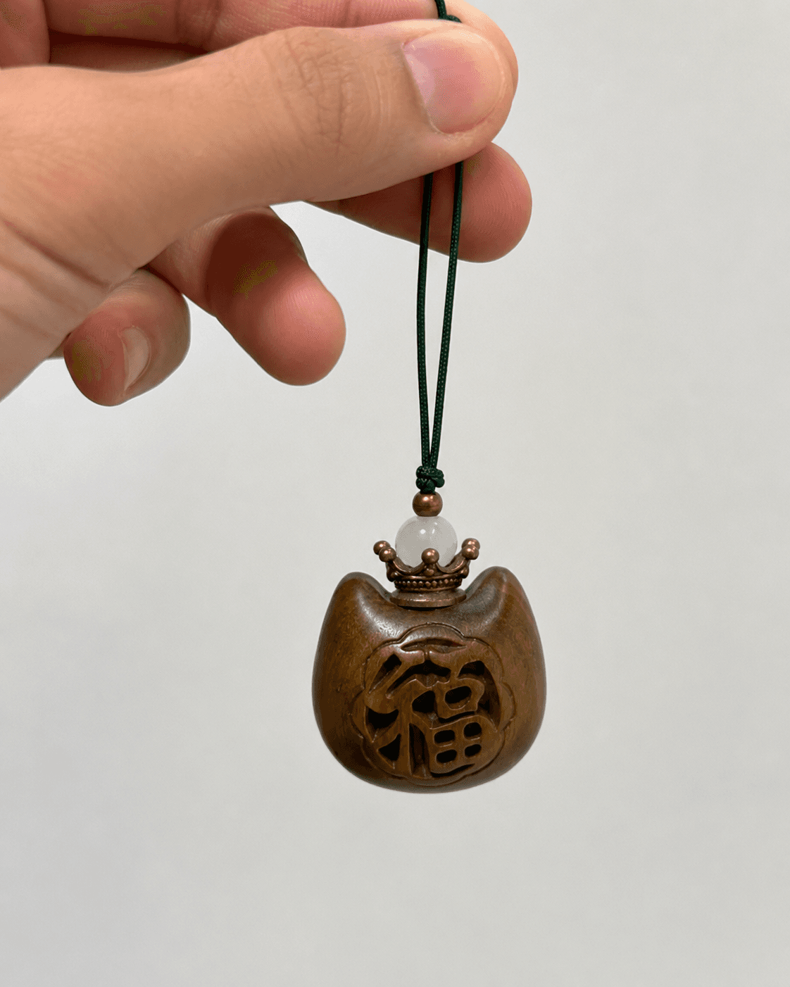Wooden Owl NFC Charm